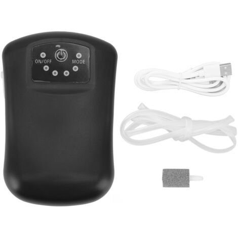 Pompe à oxygène pour aquarium, puissante et ultra-silencieuse, avec câble de chargement pour une utilisation domestique. (1/5)