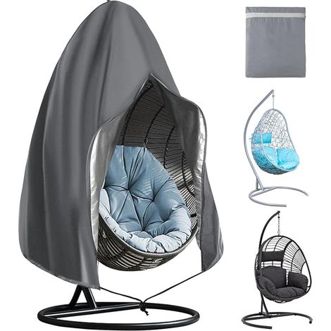 Hanging Chair Cover, 190 x 115 cm Oxford Fabric Egg Chair Cover (1/4)