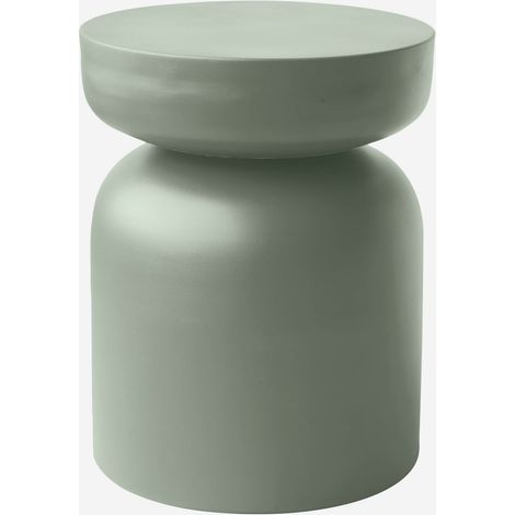 MESA AUXILIAR AURORA VERDE CLARO Ø35x43CM (1/2)