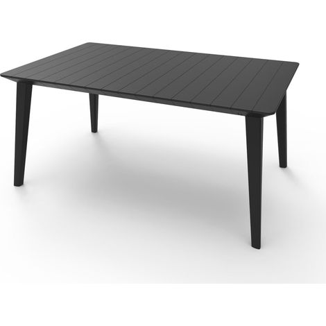 ALLIBERT JARDIN Table Lima 160 6 personnes - Design contemporain - Graphite