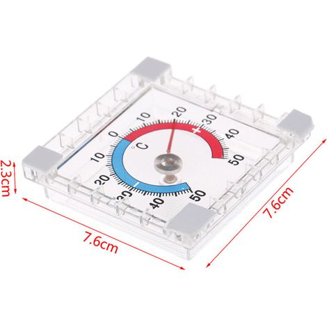 Thermomètre de fenêtre intérieur/extérieur auto-adhésif