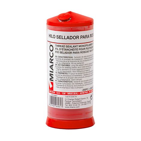 Rotolo filo Teflon PTFE 175mt 6461 miarco (1/2)