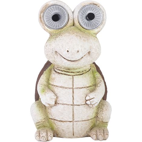 Décoration solaire en résine simulant une tortue, lumière décorative pour jardin et pelouse extérieure (1/5)