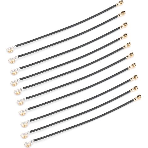10 connecteurs à broches IPEX-4 MH4 Gen4 UFL femelle vers câble IPEX-1 pour AX200/9260 8265 (1/5)