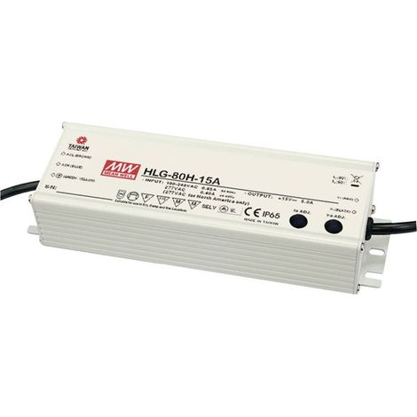 Driver LED MW Mean Well HLG-80H-12A 12 V DC 5 A (1/3)