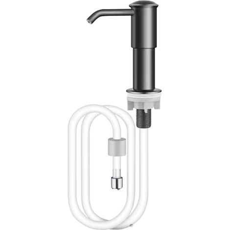 Pompe à liquide vaisselle pour évier avec distributeur de savon intégré et kit de tuyau d'extension de 101,6 cm (40 po).-AquaForge (1/3)