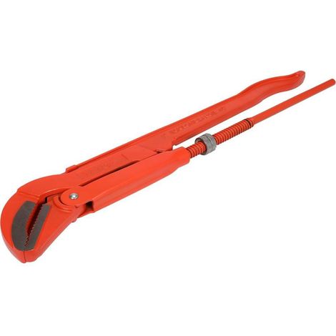 Rohrzange 3"/45°, CrV, verstärkte Backen