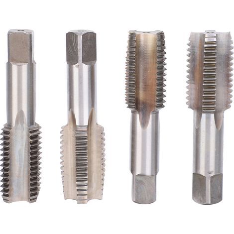 Robinet à vis manuel M30, acier à outils en alliage, haute dureté, outils de perçage à cannelure droite 4 pièces (1/5)