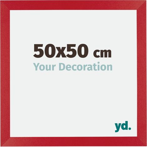 Cadre Puzzle 50x50 cm - cm - Rouge - MDF - Mura. (1/5)