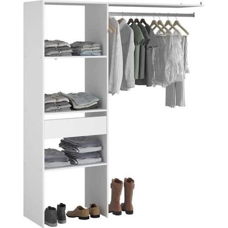 Ankleide-Set EINSACC ARTIC301540 Weiß Melamin 138 x 40 x 180 cm