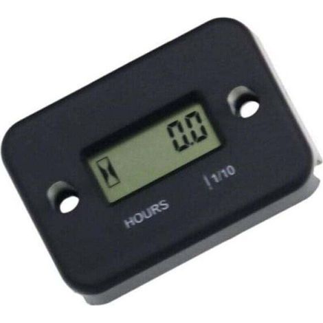 Étanche écran LCD Compteur numérique Heure Moteur Portable Gauge Compteur horaire Moto Bateau Compteur horaire Moteur (1/4)