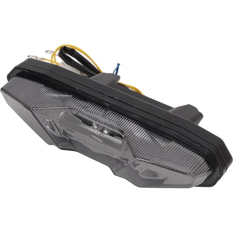 IP67 wasserdichte LED-Motorradrückleuchte mit Blinker und Bremslicht, universeller Ersatz für MT-09, FZ-09 und Tracer, getönte Linse (1/5)
