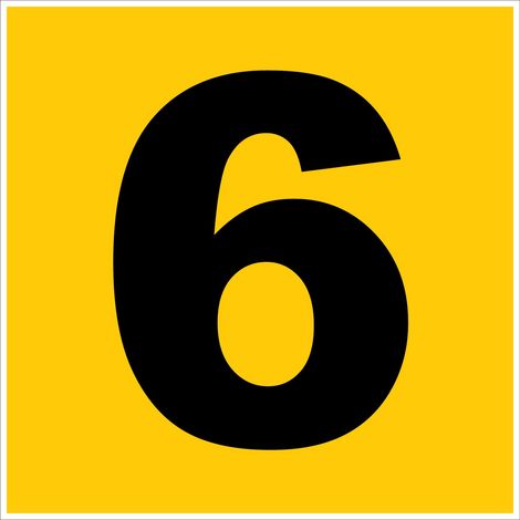 N°6 - 200x200mm - Rigide Jaune - 4220819