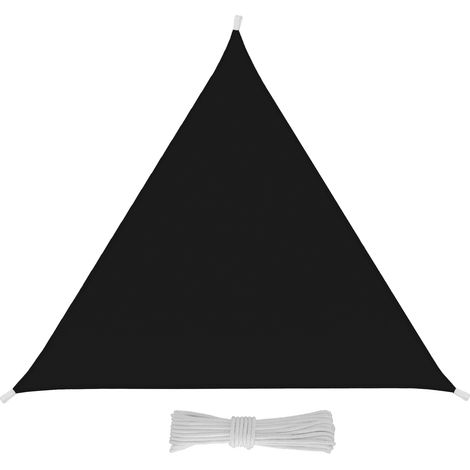 Tenda Vela Parasole Triangolare 5 x 5 x 5 m Grigio Antracite