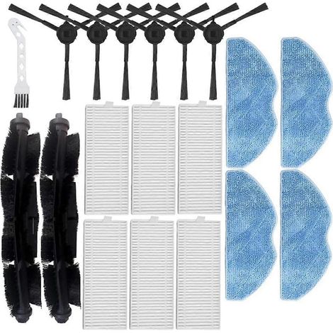 19 pièces détachées pour aspirateur robot X-Plorer Série 75 S+ RG8597W : brosse principale, filtre HEPA et lingette de nettoyage. (1/5)