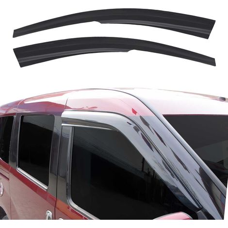 Déflecteurs de Vent Pluie d'air Compatible avec Opel Combo C 2001-2011 en Acrylique Noir