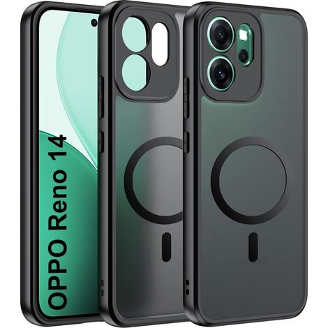 Oppo Reno 14 Matte Hülle für MagSafe, Mattschwarz (1/5)