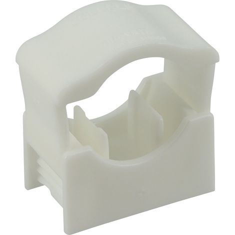 Collier de fixation Nicoll COLLCLIP® pour multicouche cuivre PER en PVC blanc 100 pièces
