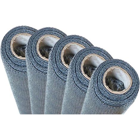Lot de 5 brise-vues 90% - Gris clair - 190gr/m² - 5 kits de fixation offerts 1 lot de 5 BV 1m x 3m Gris Clair