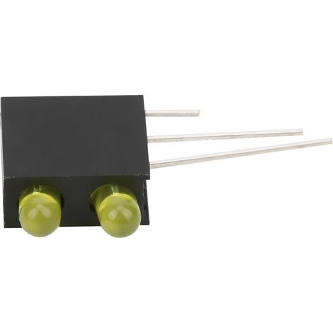 Lot de 100 supports de lampe LED à double trou de 3 mm avec base, accessoires indicateurs industriels, lumière jaune (1/5)