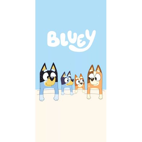 Toalla de baño/playa grande para niños Bluey, 70 x 140 cm