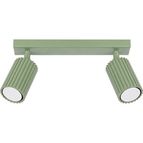 Plafonniers Karbon aluminium sauge 1xGU10 30cm Sollux (1/5)