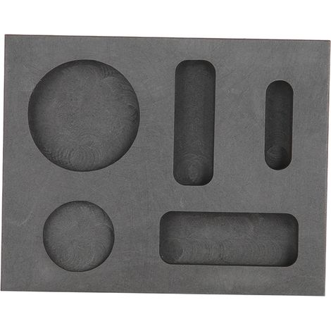 5 Rainures Moule Creuset en Graphite pour Fusion Affinage Lingots et Déchets Métaux Précieux (1/5)