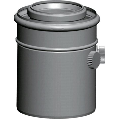 Wolf Adaptateur de raccordement DN80/125 avec manchon de mesure, L:150mm, blanc enfichable, 2651488