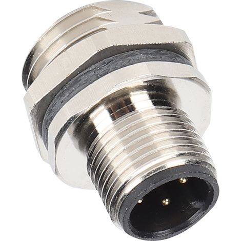 M12BP4 M16 Gewinde Einbaubuchse M12 IP67 wasserdichter Stecker 4-poliger Steckeradapter (1/5)