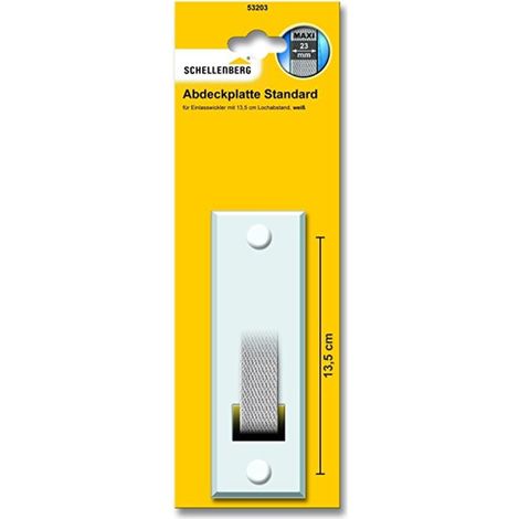 SCHELLENBERG Abdeckplatte Weiß Lochabstand 13,5cm (1/4)