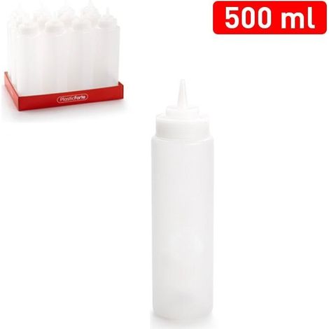 Bottiglia Dispenser da Cucina per Salse Trasparente 500 ml