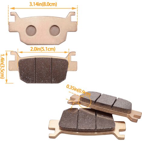 Suitable for Honda NSS 300 AD Forza (ABS) 2013-2017 copper-based sintered disc brake pads.