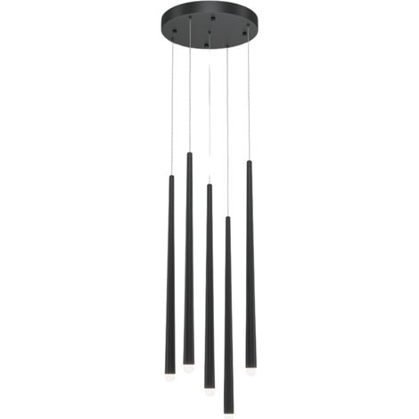 Maytoni Cascade Lampadario a sospensione moderno Cluster nero 2400lm 5xLED (1/4)