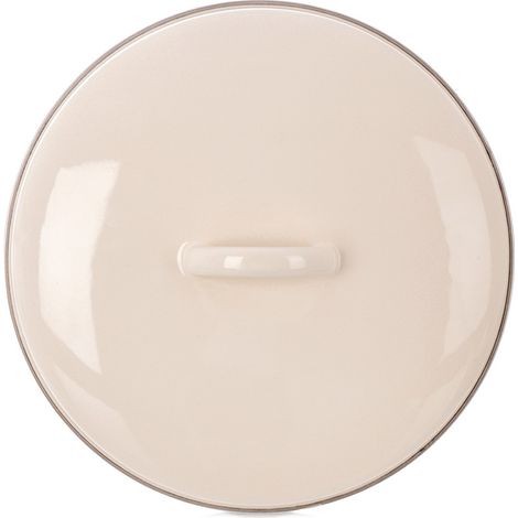 Tapa metálica de acero esmaltado para ollas y sartenes, 26 cm (1/4)