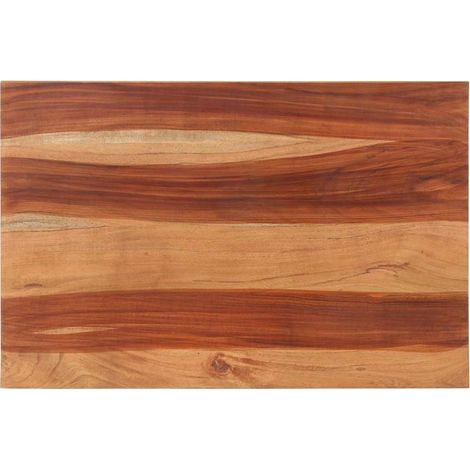 Dessus de table-Plateau de Table de Remplacement bois massif d'acacia 15-16 mm 60x90 cm 361299 (1/5)