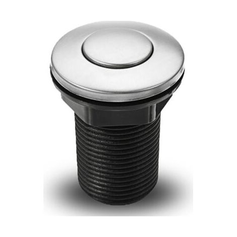 Interruptor pulsador SEMAket de 34 mm para desagües de bañera/spa, negro