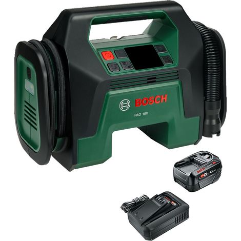 Bosch 0603947400 Cordless 18v Pneumatic Pump PAO Inflator + 4AH Battery Kit