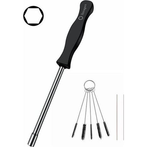 pair Outil Réglage Carburateur Hex 4mm 5910 890 2307 pour Stihl Ryobi Poulan Homelite Husqvarna Echo Tronçonneuse Débroussailleuse Souffleur + Brossettes Jets (1/5)
