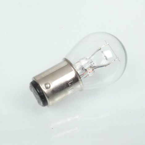 Ampoule 12V 21/5W BAY15D ergots décalés blanche RMS pour moto (1/3)