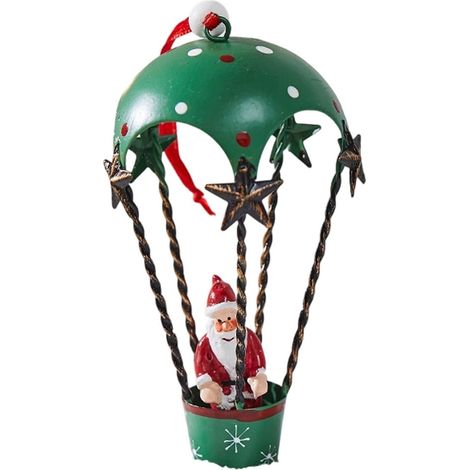 Ornement Fenêtre Santa Renne - En Fer - Décoration Noël Intérieur Extérieur - 1 Pièce (1/5)