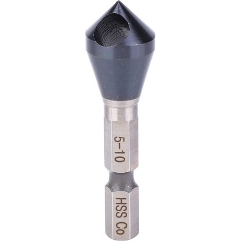 Fraise à Chanfreiner - 90 Degres - Pour Metal Bois Plastique - Diametre 5 A 10 Mm - Pour Perceuse a Colonnes (1/5)