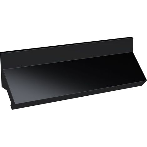 Finger Pull Handle, 175mm (160mm Centres) - Matt Black