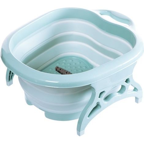 Cubos plegables para pies, spa, pedicura, jacuzzi, masaje, baño (1/4)