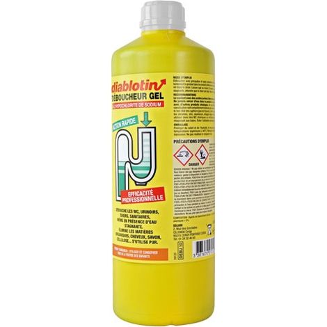 Diablotin Abflussreiniger Gel Gelb 1 L für Sanitäranlagen