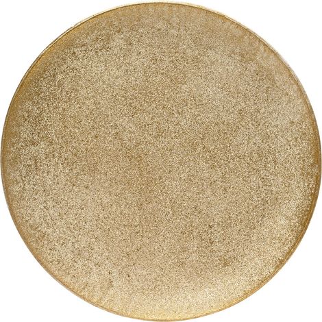 Dekoteller goldfarben antik glitter Ø 38,5 cm - Eisen