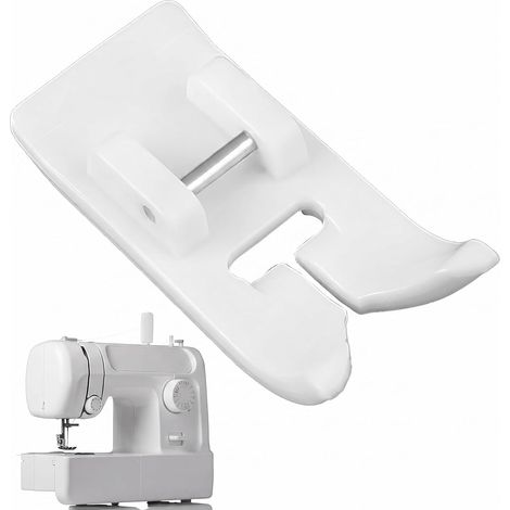 Piece Teflon Foot for Sewing Machine, Non-Stick Sewing Machine Presser Foot, Compatible with Singer and Other Domestic Machines, for Delicate Fabrics and Difficult Materials (1/5)