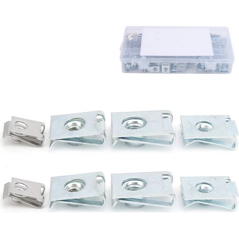 160 Pièces Écrous Cheminée UClips Acier Inoxydable 304 Fixation M4 M5 M6 M8 pour Moto Voiture (1/5)