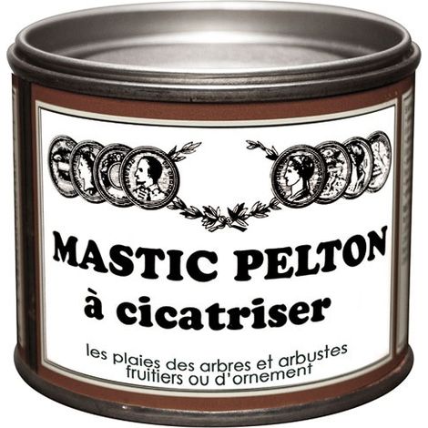 Mastic à cicatriser 195 g – Insecticide biologique – Pour guérir blessures écorces et plaies de taille – Composition : 40% résine, 15% huile végétale – Pelton