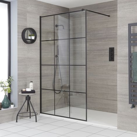 Hudson Reed Barq - Paroi de Douche Verrière et Receveur Blanc - 110cm x 70cm (1/5)