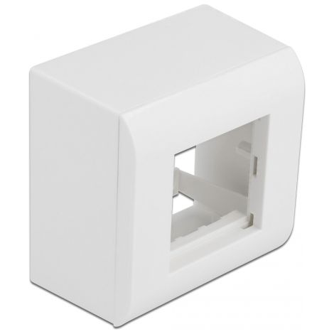 Delock Carcasa de montaje en superficie para módulos Easy 45 82 x 82 mm, blanco